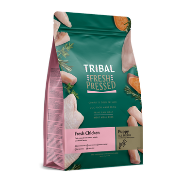 Tribal Fresh Pressed Complete Fresh Chicken Puppy Dry Dog Food - 2.5kg